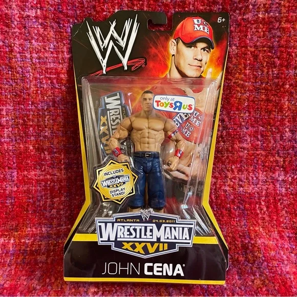 Wrestlemania XXVII John Cena Action Figure 2011 Atlanta NIB Toys R Us VINTAGE - Picture 1 of 11